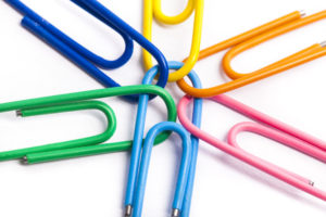 linked paper clips