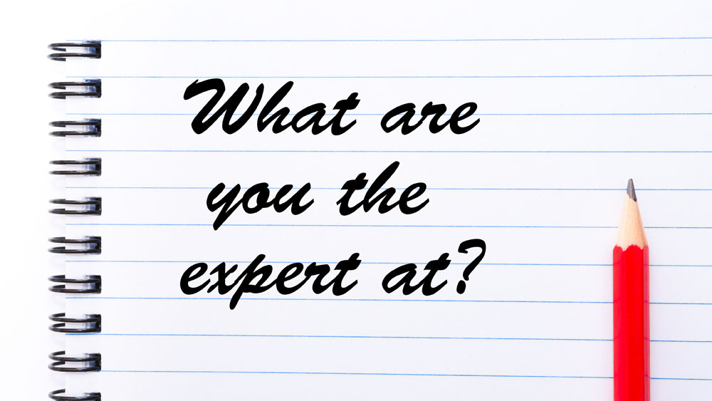 what are you the expert at